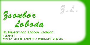 zsombor loboda business card